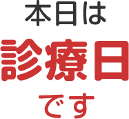 本日は診療日です